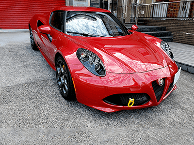 Mossガレージの中古車買取実績｜アルファロメオ 4C｜東京都中央区のお客様｜2016(平成28)年04月登録｜走行距離12,964km